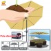 Strong Camel Patio Umbrella 10' with Tilt and Crank 8 Ribs Outdoor Garden Market Parasol Sunshade (Tan)   570068247